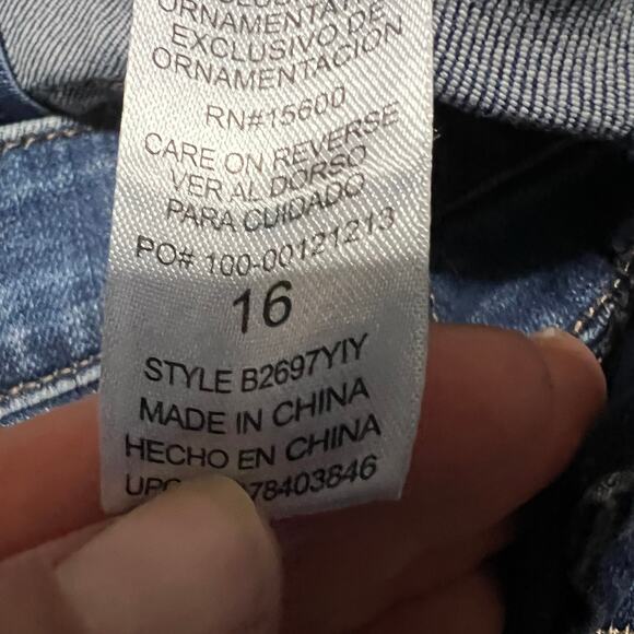 Democracy Jeans Womens 16 Ab technology High Rise Slim Straight Leg Blue Denim - Picture 13 of 14